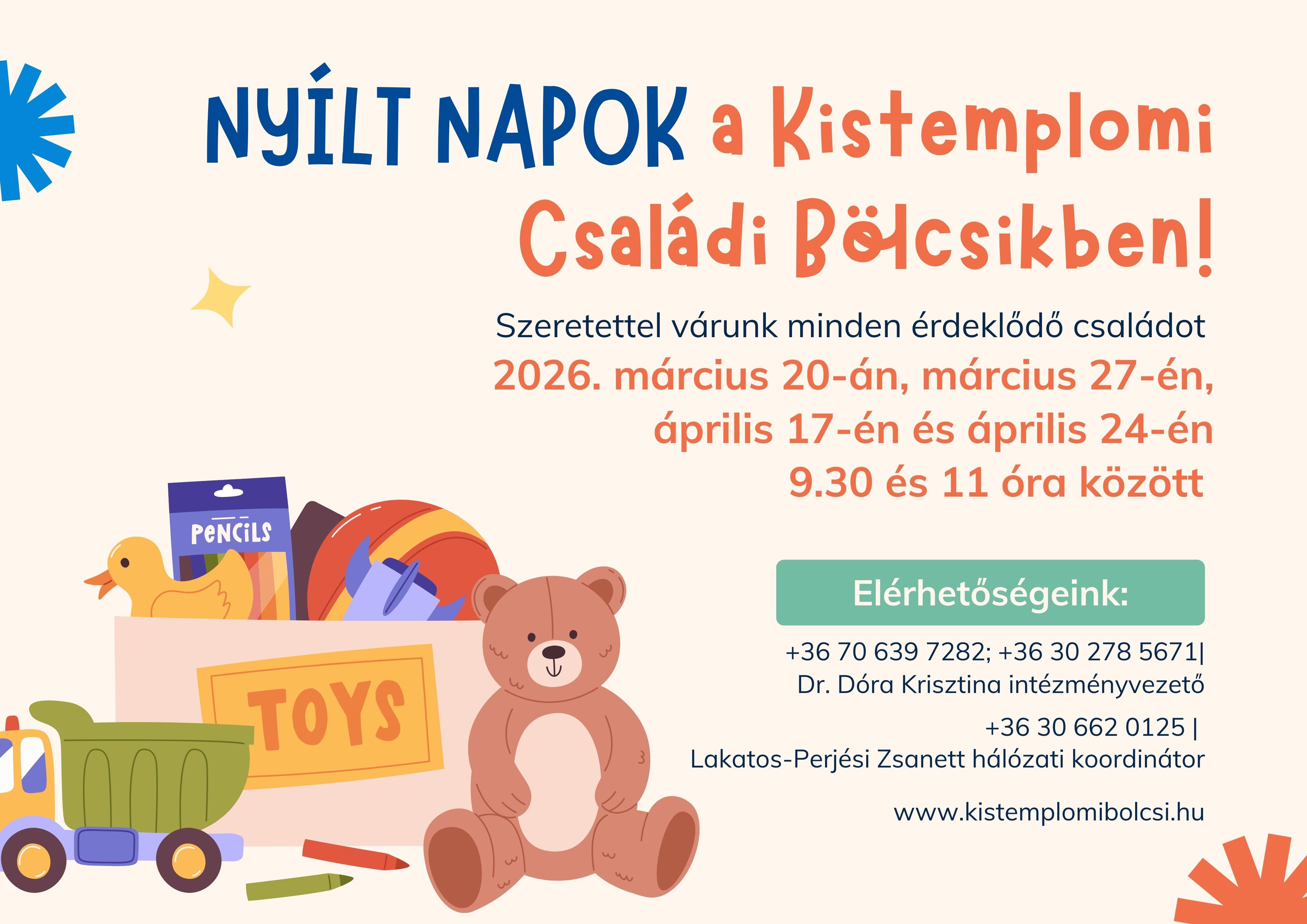 Bölcsi nyílt napok 2026